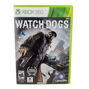 Watch Dogs Xbox 360 Ubisoft Action Adventure Game Black Fair Condition READ